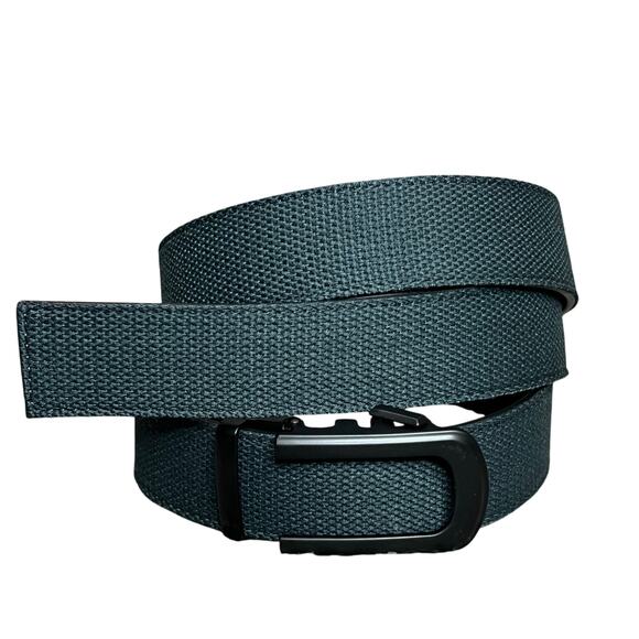 Anson Belt & Buckle Canvas Strap 55 inch Green Curve Traditional Adjustable NWOT - Picture 1 of 8